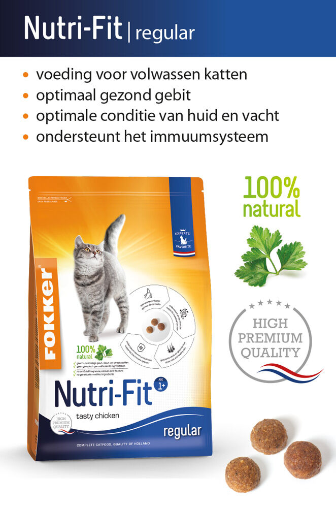 Fokker Nutri-Fit - Kattenvoer - 10.00 - rijst, kip