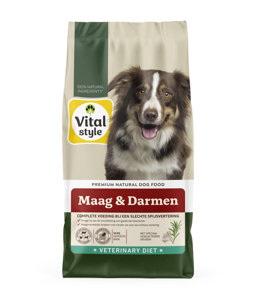 VITALstyle Maag & Darmen - Hondenvoer - 12.00 - rund, kip