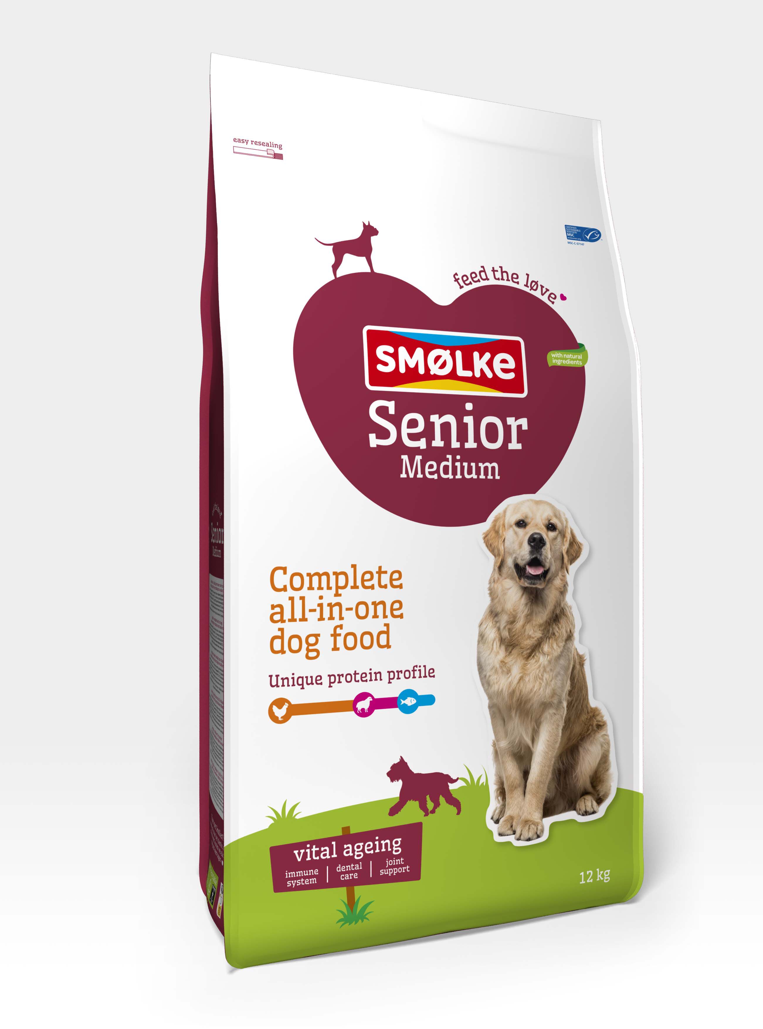 Smölke Senior Medium - Hondenvoer - 12.00 - kip, lam, vis