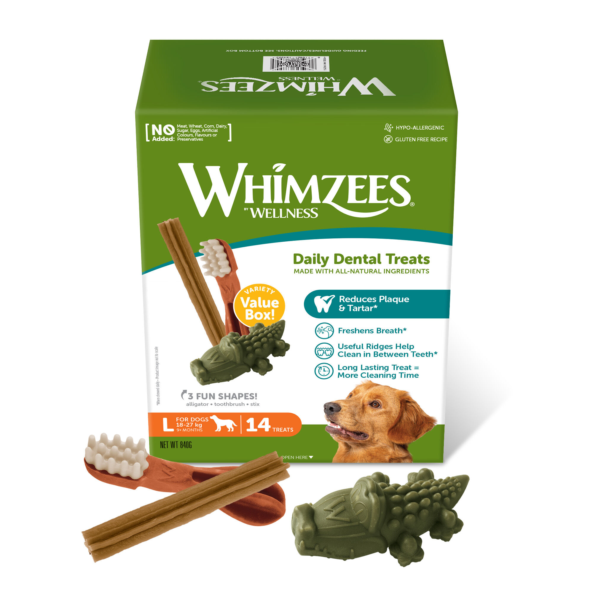 Whimzees Variety box - Hondensnack - 23.00 cm - 18.20 cm - naturel - 19.70 cm - L - 19.70 cm