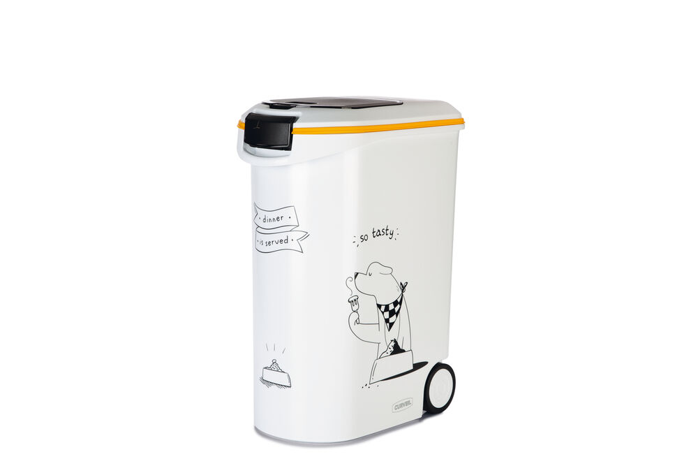 Curver Dis - Hond - Voercontainer - 54.00 l - 43.00 cm - Wit Grijs - 49.00 cm - 28.00 cm