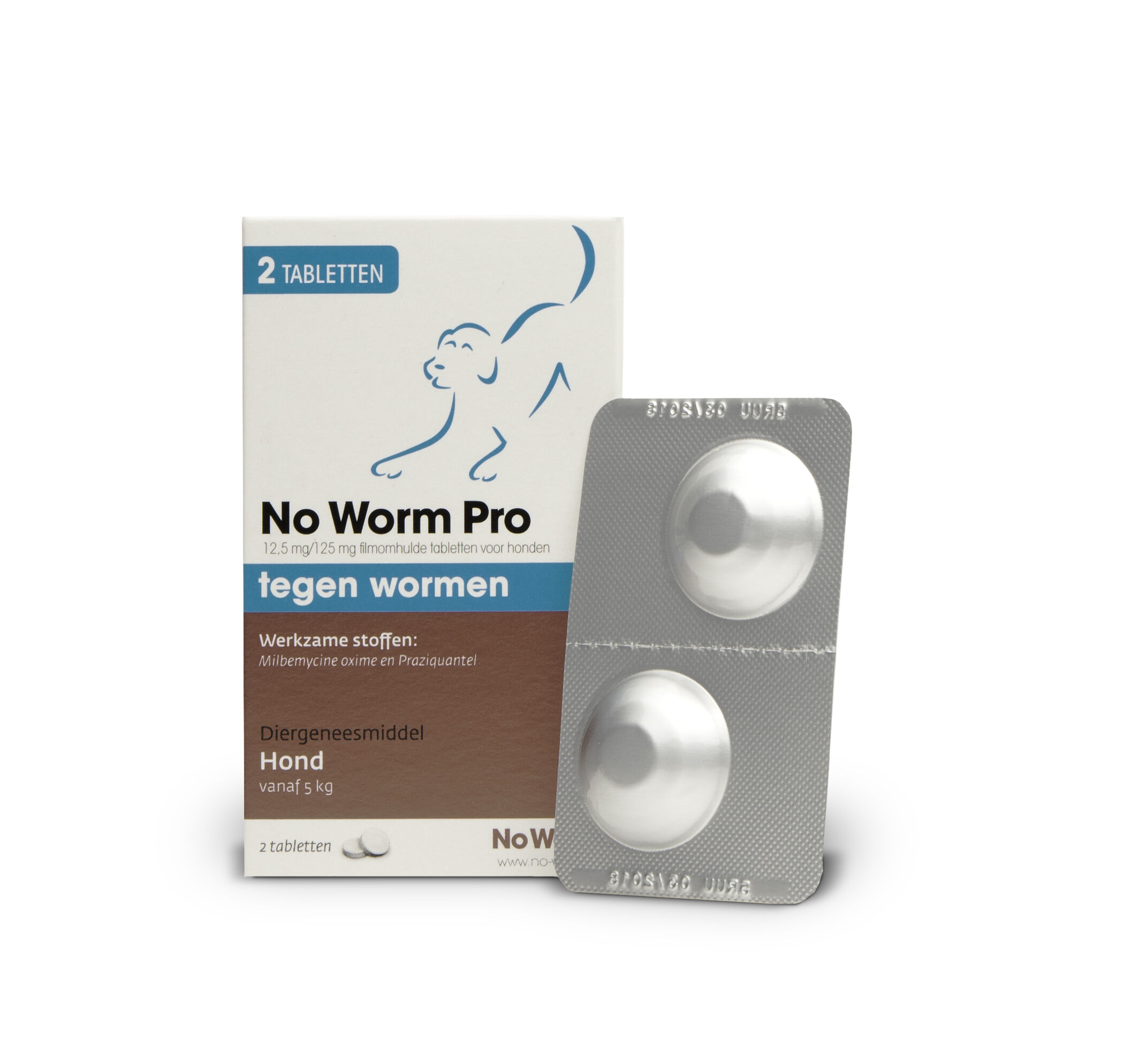 No worm Pro Kauwkablet - Ontworming Hond - 9.80 cm - 5.70 cm - 2.00 cm