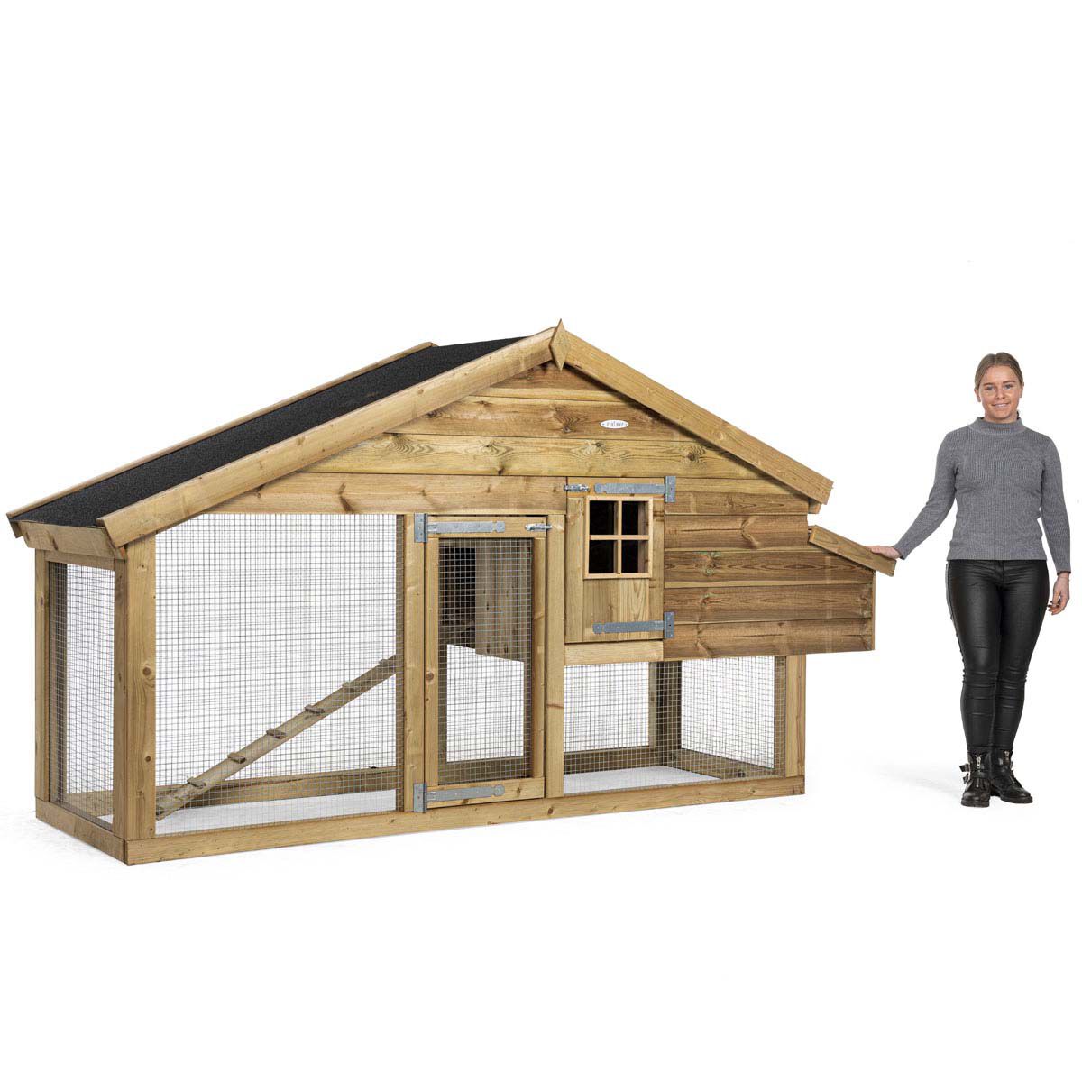 Voldux Romy - Dierenverblijf met ren - 160.00 cm - Naturel - 160.00 cm - Groot - 90.00 cm