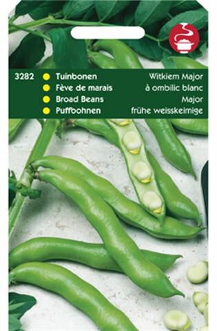 Hortitops Tuinbonen Vicia faba Witkiem Major - Groentezaden Hortitops Tuinbonen Vicia faba Witkiem Major - Groentezaden