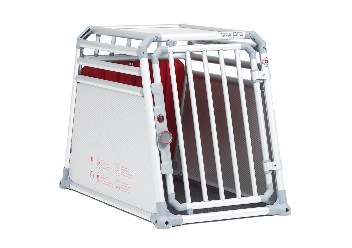 4Pets Pro 2 -  Autobench Hond - 66.00 cm - chroom - 54554.50 cm - L - 93.50 cm