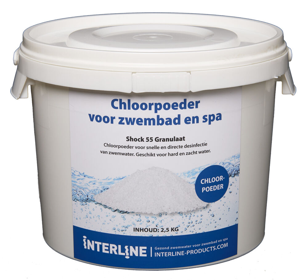 Interline Shock 55 chloorgranulaat - 2.5 Interline Shock 55 chloorgranulaat - 2.5