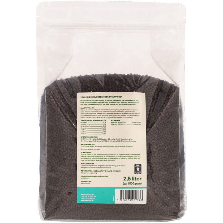 Welkoop Steurvoer - Vijvervissenvoer - 2.5
