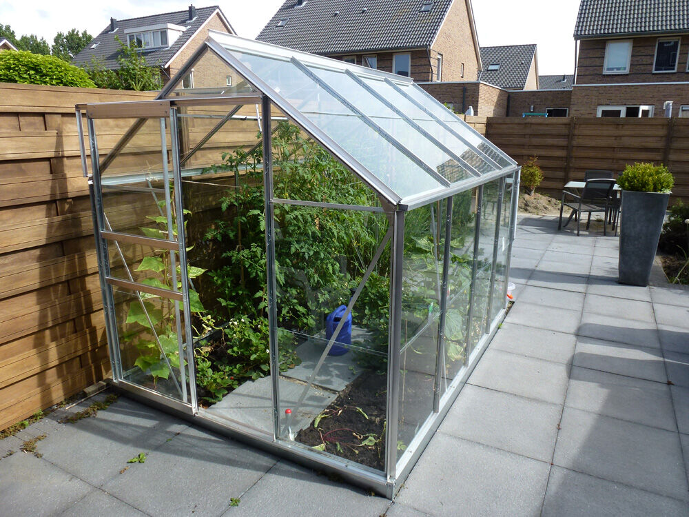 Halls Popular 86 - Tuinkas - 195.00 cm - Zilver - Veiligheidsglas - 193.00 cm - 257.00 cm