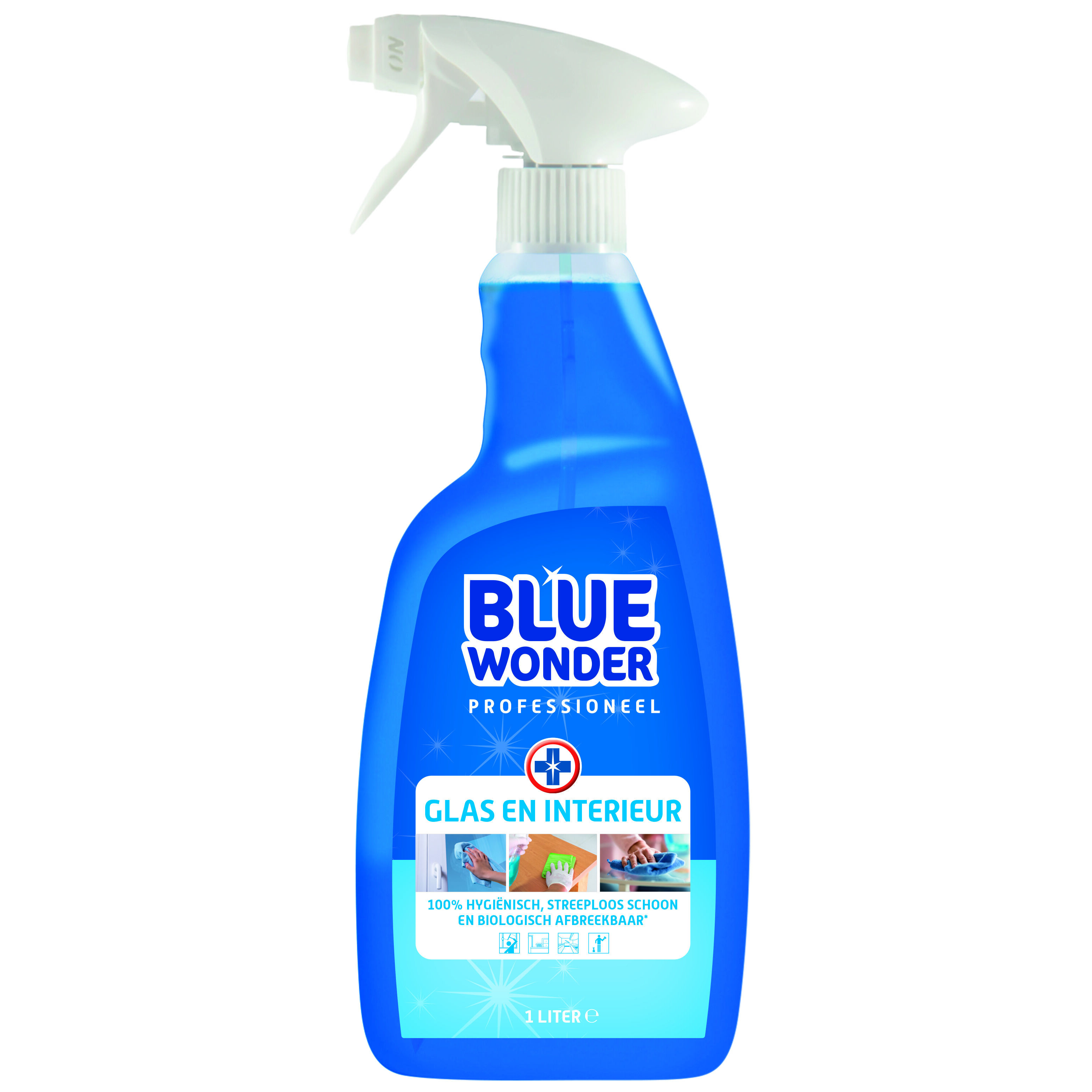 Blue Wonder Glas en interieur reiniger - Reinigingsmiddel Blue Wonder Glas en interieur reiniger - Reinigingsmiddel