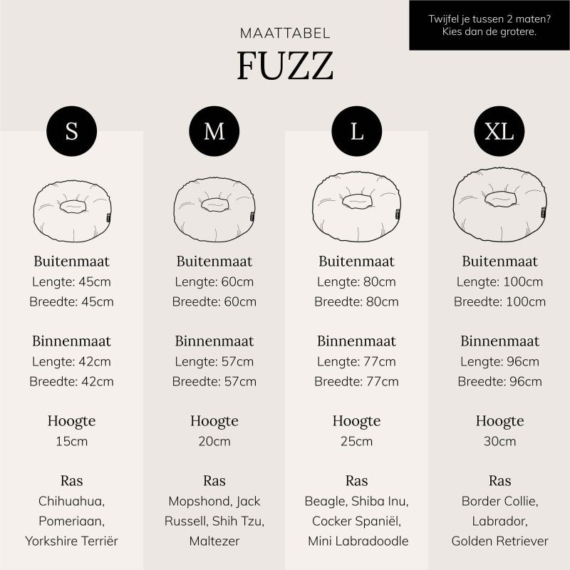 District 70 Fuzz - Fluffy hondenmand - Grijs - 25x80x80 cm - L
