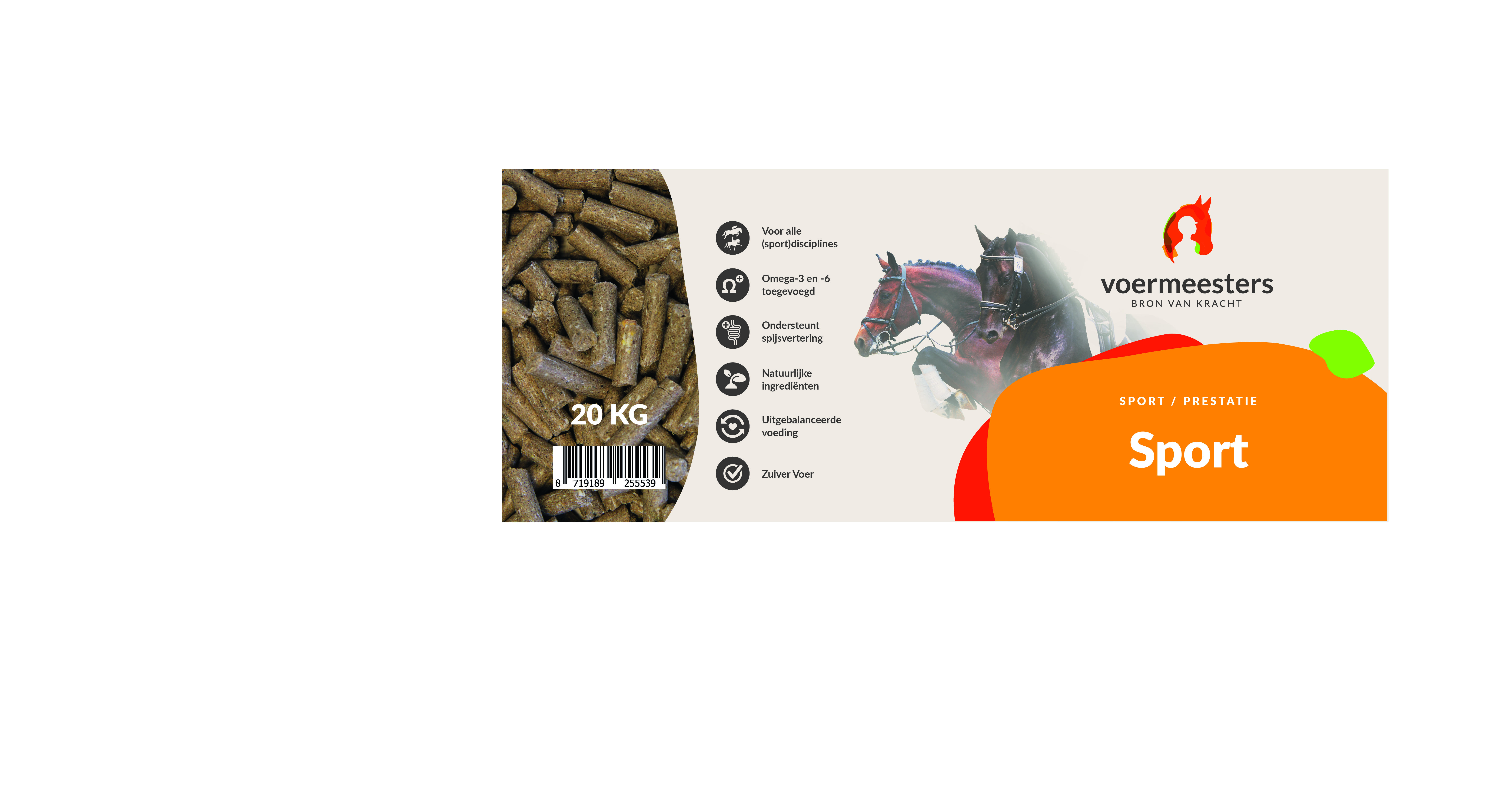 Voermeesters Sport - Sport/ Prestatie - 20 kg - Zak