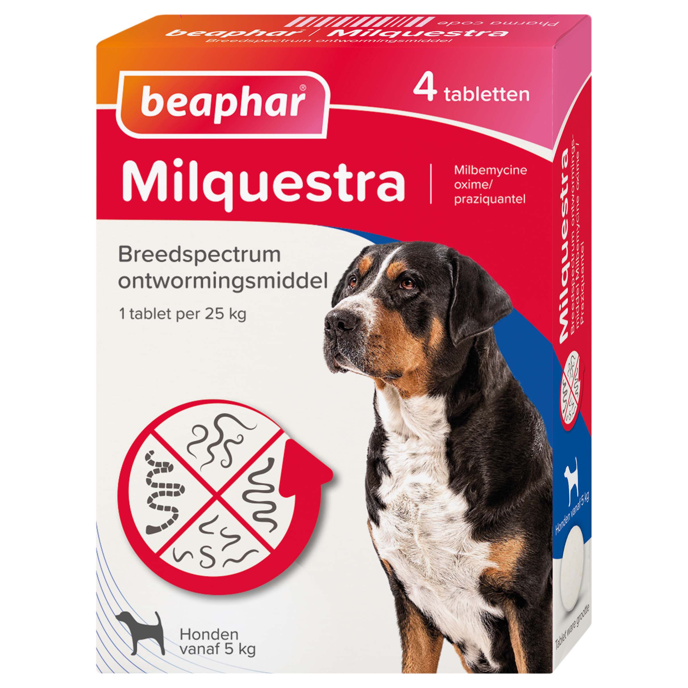 Beaphar Milquestra Hond 5-75kg - Wormenmiddel Beaphar Milquestra Hond 5-75kg - Wormenmiddel