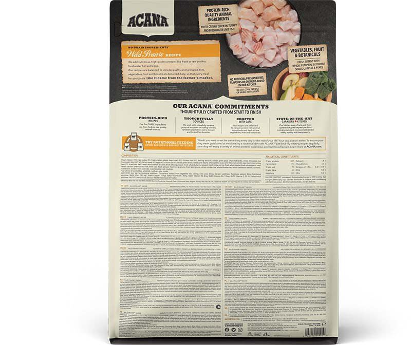 Acana Regionals Wild Prairie Dog Highest proteïn - Hondenvoer - 2 - kalkoen, kip