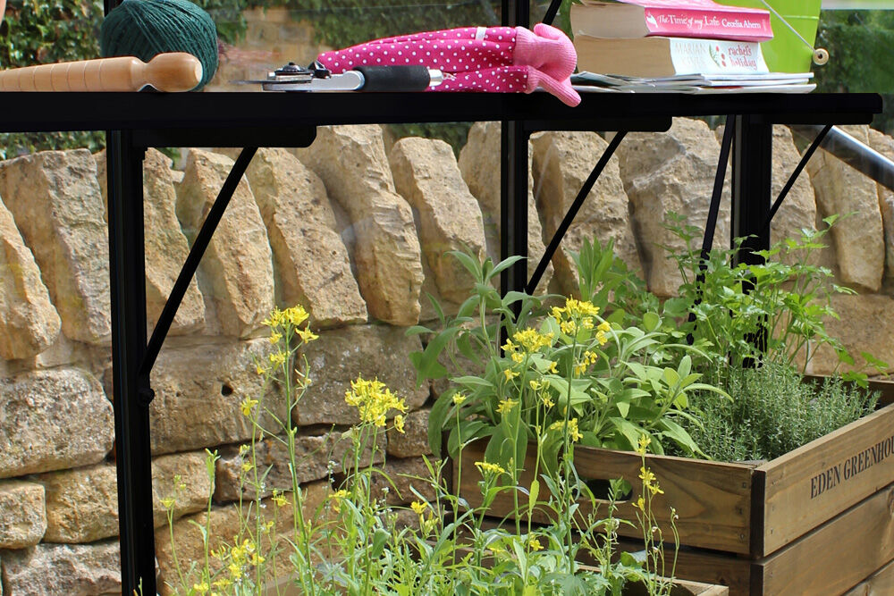 EDEN Birdlip 48 en Burford 68 - Kweekschap - Zwart - 2x18.2x251 cm