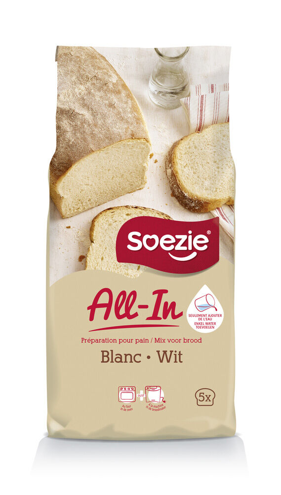 Soezie All-in-mix Wit brood - Broodmeel - 2.5 Soezie All-in-mix Wit brood - Broodmeel - 2.5