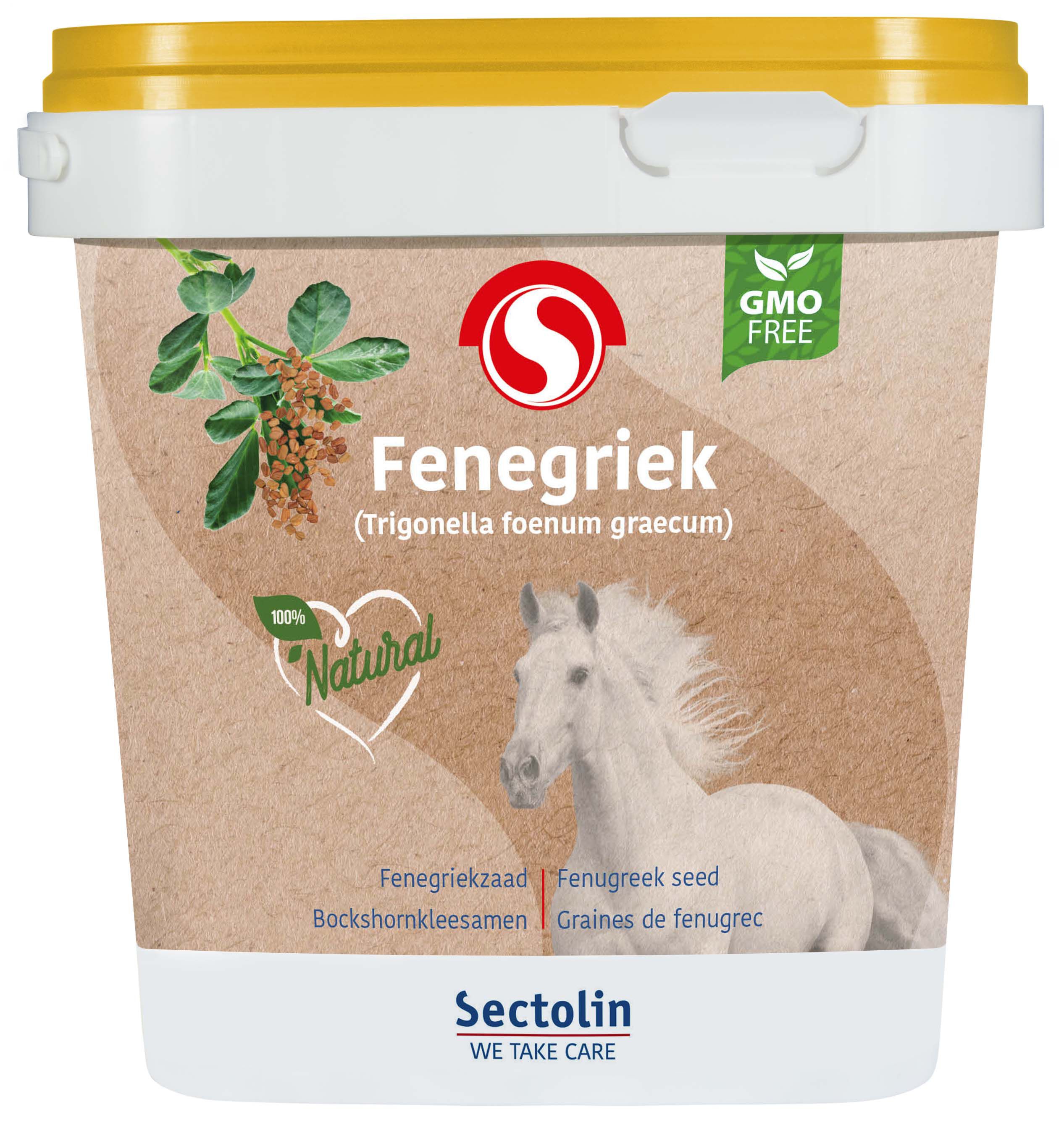 Sectolin Fenegriekzaad - Keel en Luchtwegsupplement Paard - 1.00 - Emmer