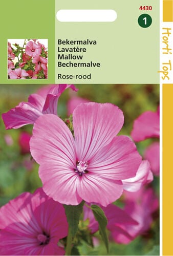Hortitops Bekermalva Rose-Rood - Bloemzaden Hortitops Bekermalva Rose-Rood - Bloemzaden