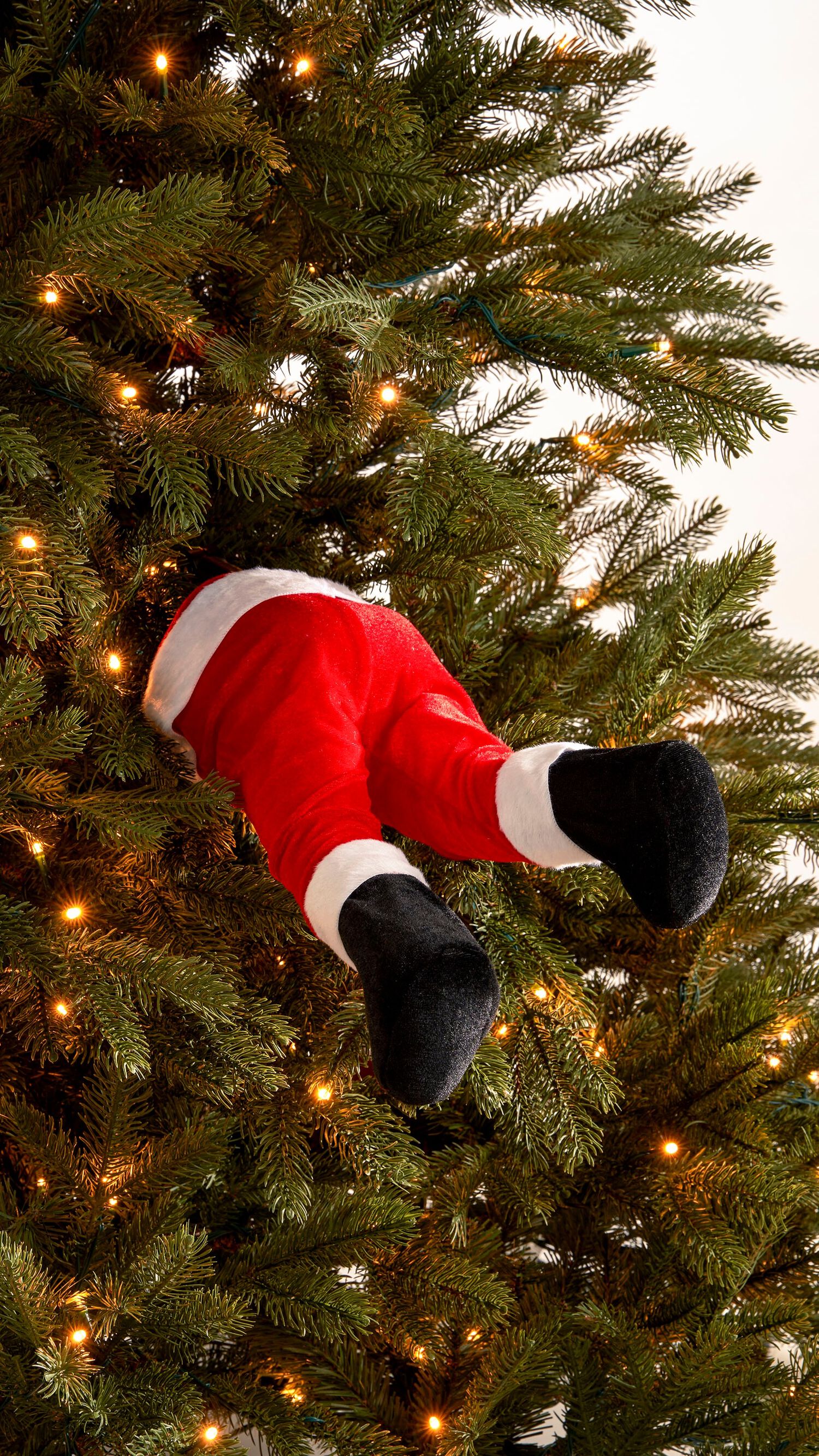 Luville Santa's Legs - Decoratiestuk - 35.3x15.5x13.5 cm