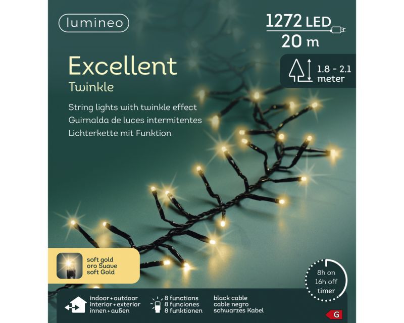 Lumineo LED - Clusterverlichting - 1272 - 21.5 cm - Warm wit