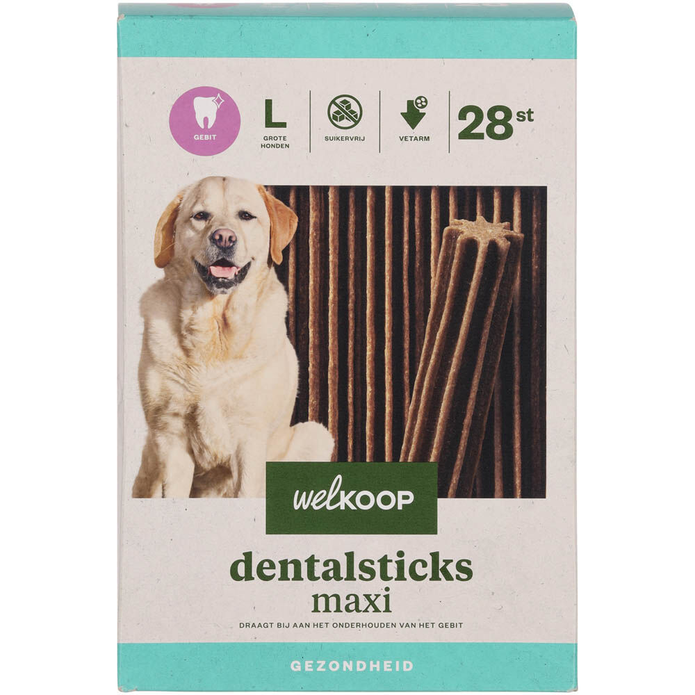 Welkoop - Dentalsticks Maxi - 28 - kip Welkoop - Dentalsticks Maxi - 28 - kip