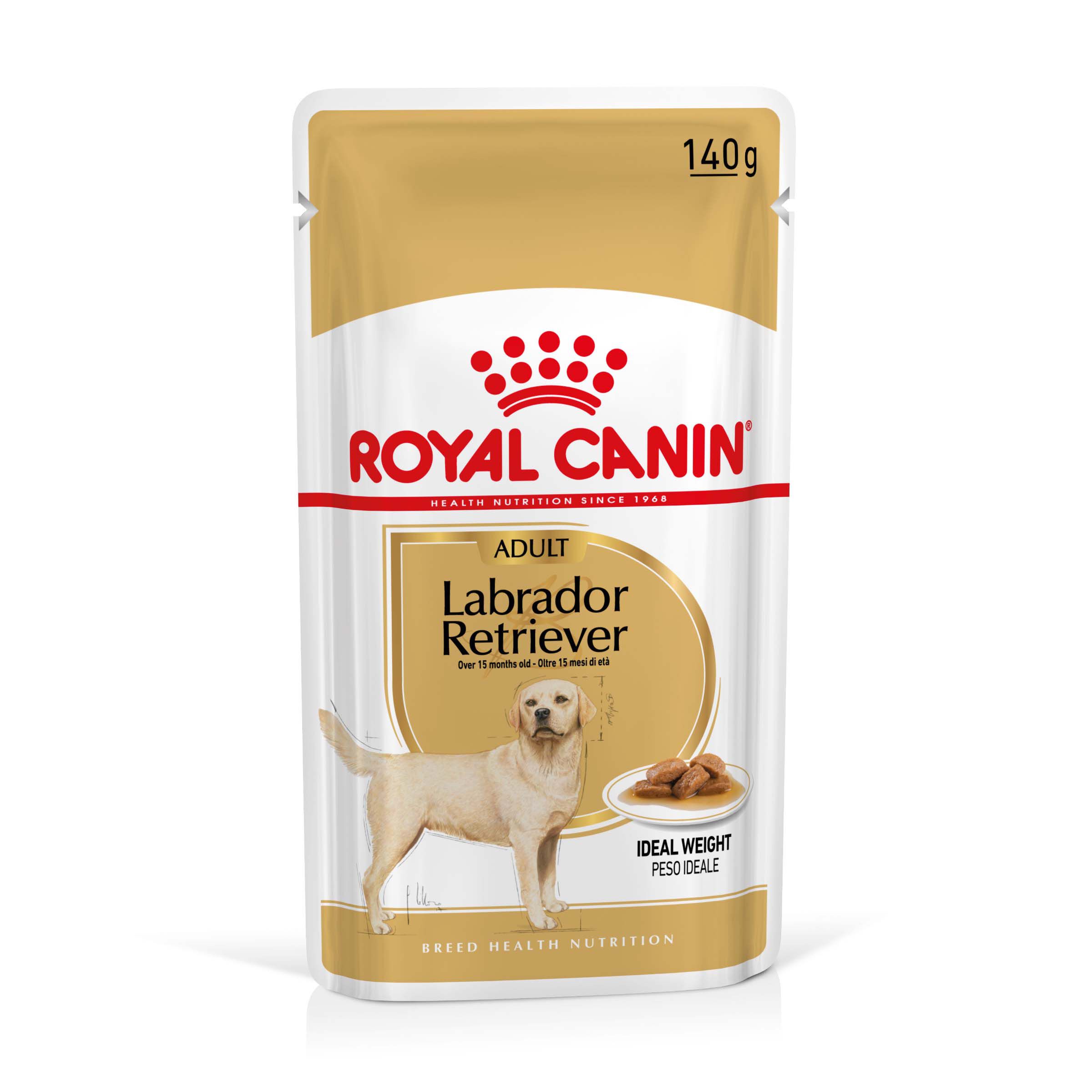ROYAL CANIN® Adult Labrador Retriever Natvoer 10x 140gr - Hondenvoer ROYAL CANIN® Adult Labrador Retriever Natvoer 10x 140gr - Hondenvoer
