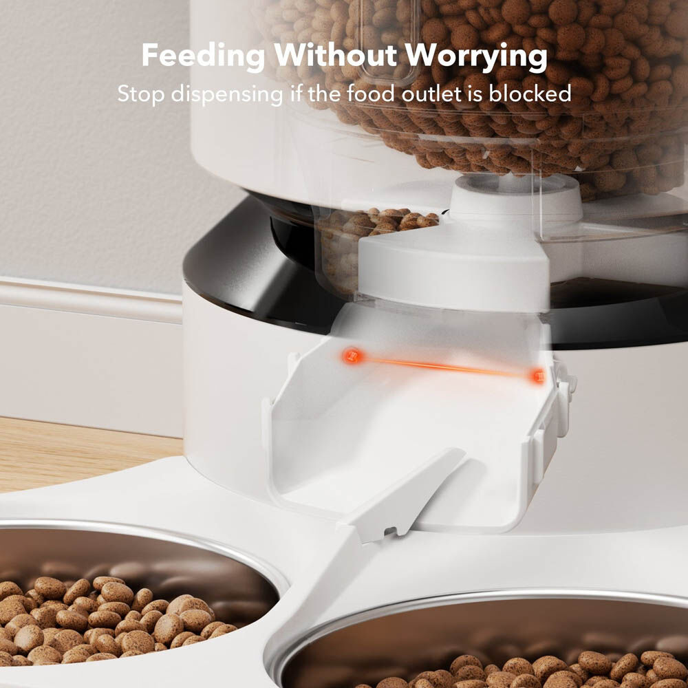 PETLIBRO Granary Duo - Automatische kattenvoerbak - 26.00 cm - Wit - 36.00 cm - 36.00 cm