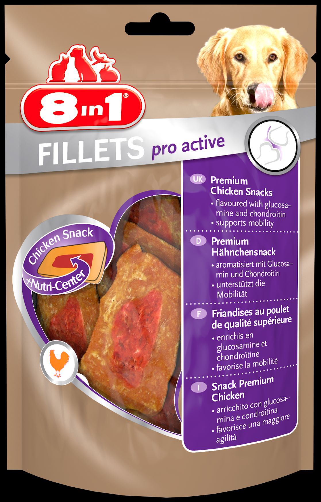 8in1 Fillets Pro Active - Hondensnack 8in1 Fillets Pro Active - Hondensnack