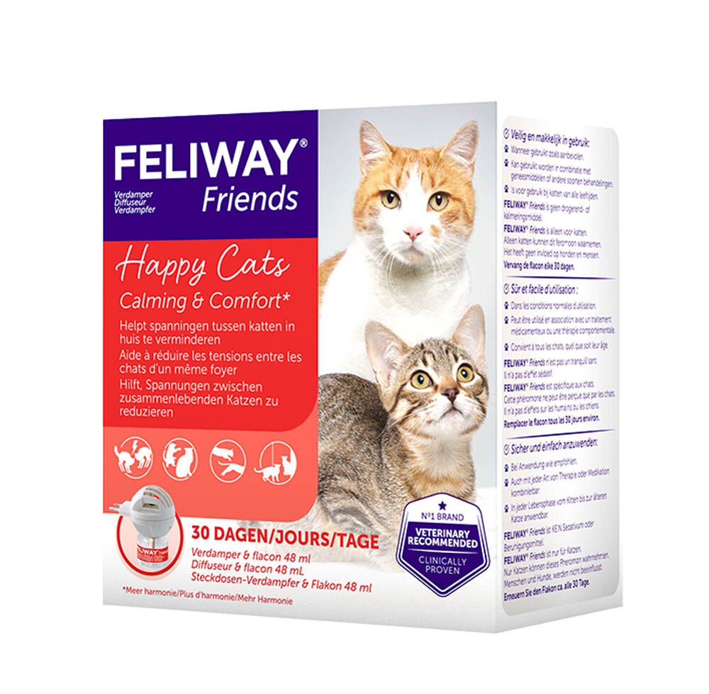 Feliway Friends Starterset verdamper met vulling - Anti Stress Feliway Friends Starterset verdamper met vulling - Anti Stress