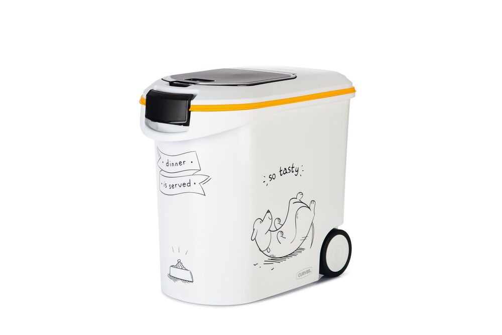 Curver Dis - Hond - Voercontainer - 35.00 l - 36.00 cm - Wit Grijs - 51.00 cm - 23.00 cm