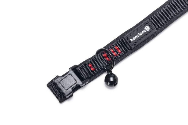 Beeztees Parinca - Kattenhalsbandje - 30 cm - Zwart - 10 mm