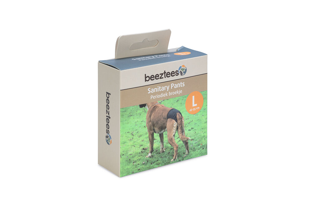 Beeztees - Loopsheidbroekje - Hond - 23.50 cm - Zwart - 11.00 cm - L - 1.50 cm