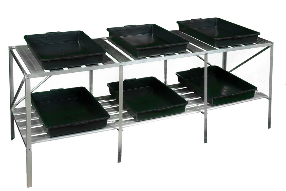 ROYAL WELL Maxi Grower - Kweektafel - 75.00 cm - Zilver - 185.00 cm - 60.00 cm