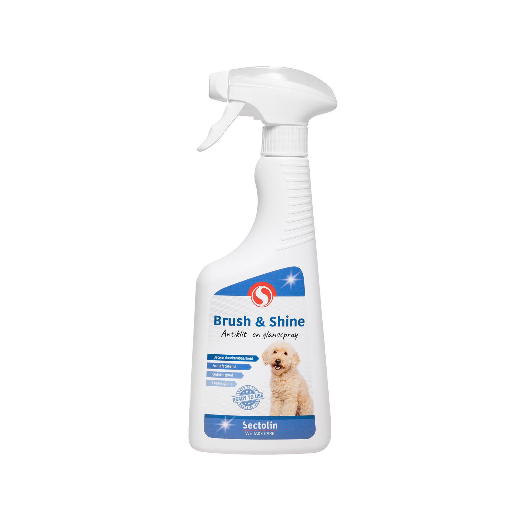 Sectolin Brush & Shine - Antiklit- en Glansspray Hond - 500