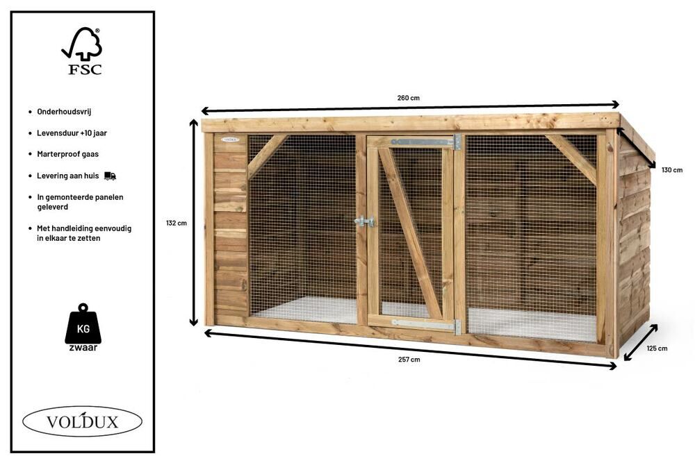 Voldux Britt - Kippenren - Naturel