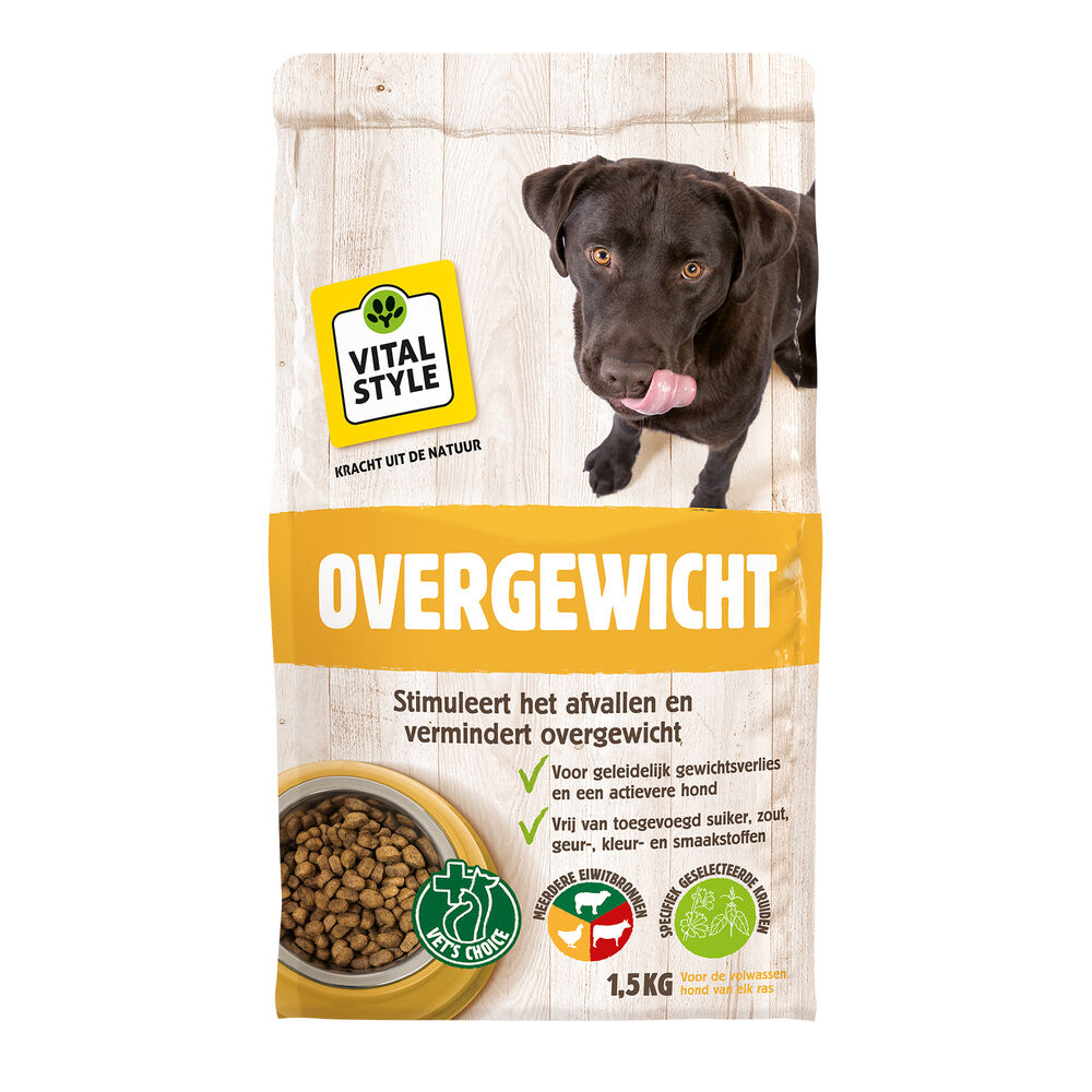 VITALstyle Overgewicht - Hondenvoer - 1.5 - rund, varken, lam