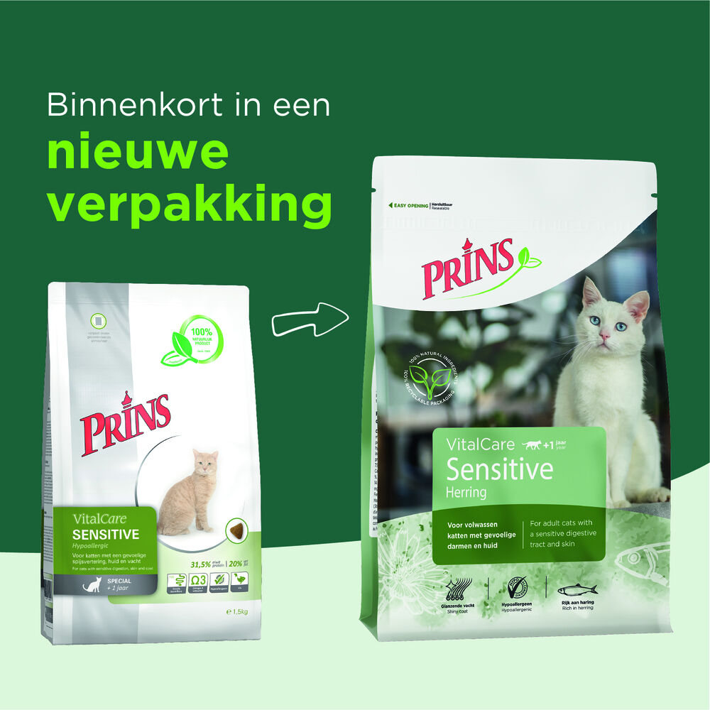 Prins VitalCare Sensitive Hypoallergic - Kattenvoer - 10 - vis