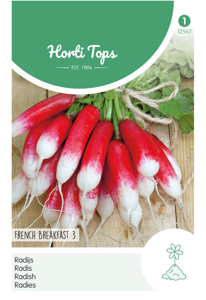 Hortitops Radijs Raphanus sativus Halflange Rode Groot Witpunt - Radijs Hortitops Radijs Raphanus sativus Halflange Rode Groot Witpunt - Radijs