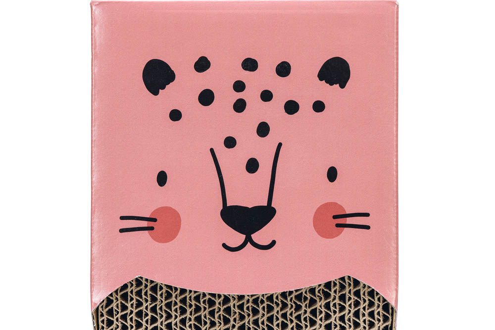 Beeztees Luipaard - Krabplank - 1.00 cm - Roze - 45.00 cm - 1.00 cm