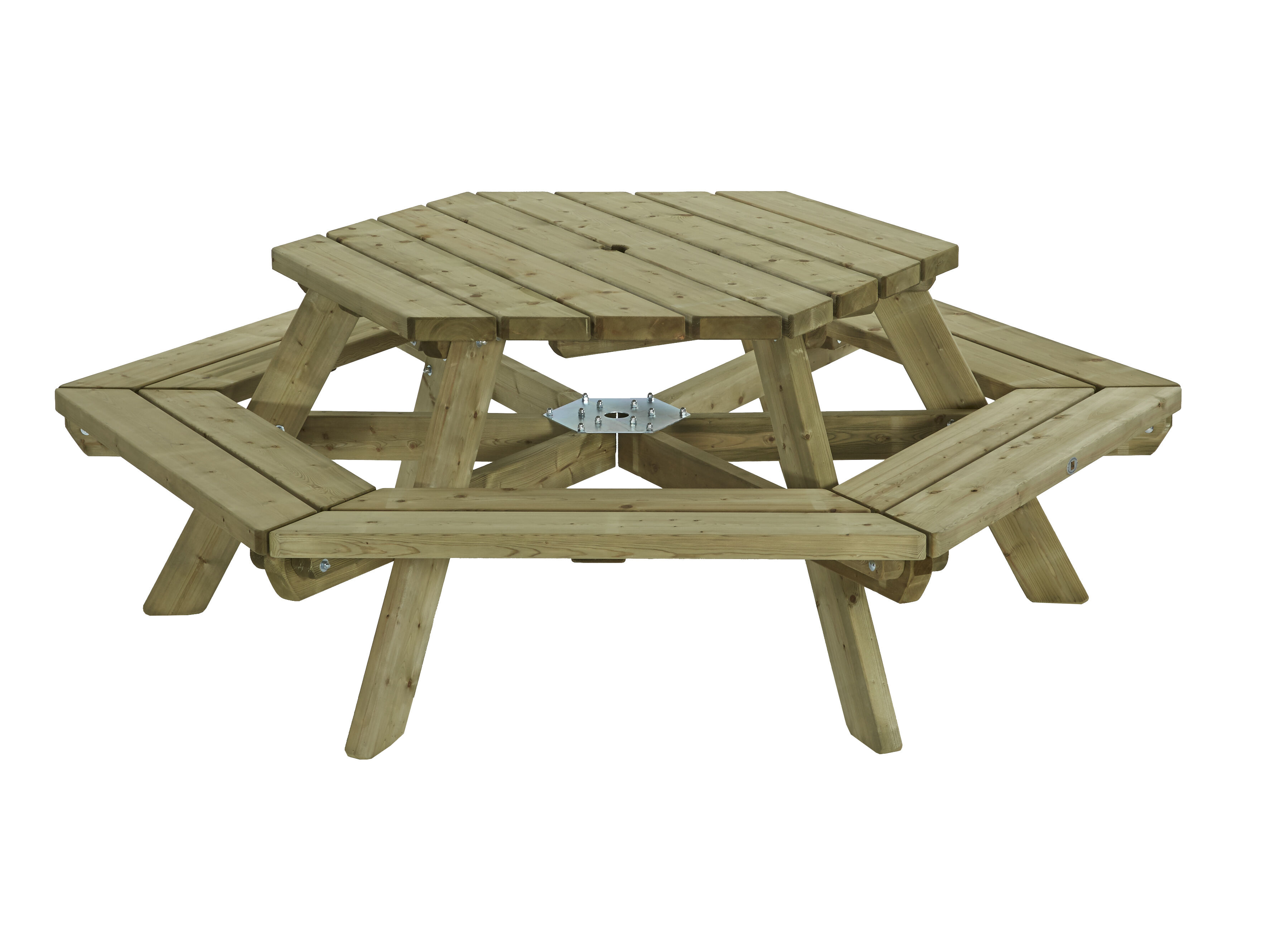 Talen Zeshoek  - Picknicktafel Talen Zeshoek  - Picknicktafel