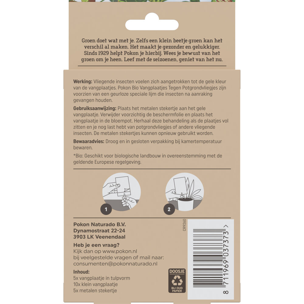 POKON Bio Tegen Potgrondvliegjes - Vangplaatjes