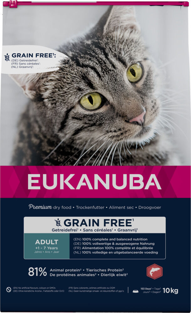Eukanuba Adult Graanvrij - Kattenvoer - 10.00 - kip/kalkoen