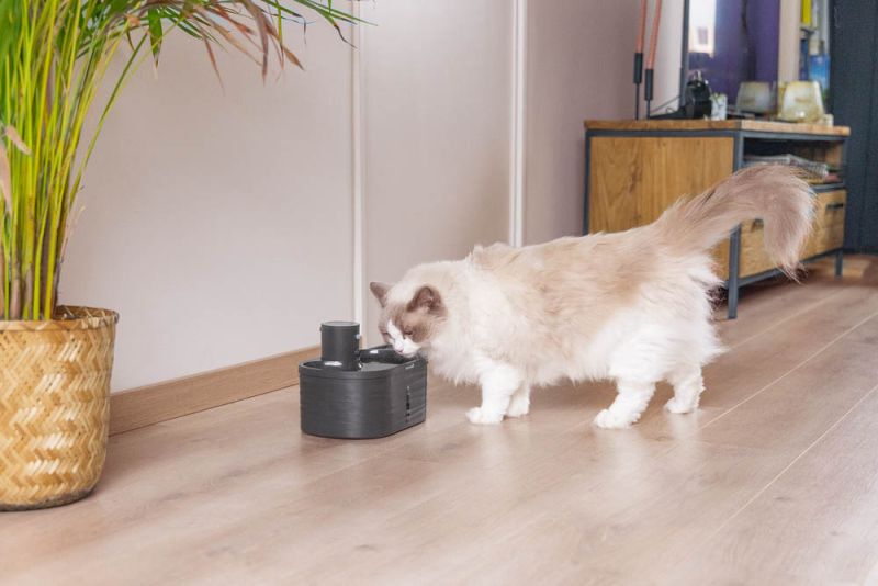 Beeztees Sef - Drinkfontein - 2,5 liter - Grijs - 17.5x26x17 cm