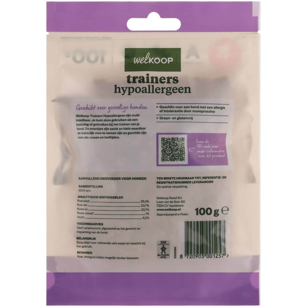 Welkoop Trainers Hypoallergeen - Hondensnacks - 20.00 cm - 100.00 - 14.00 cm - lam - 2.00 cm