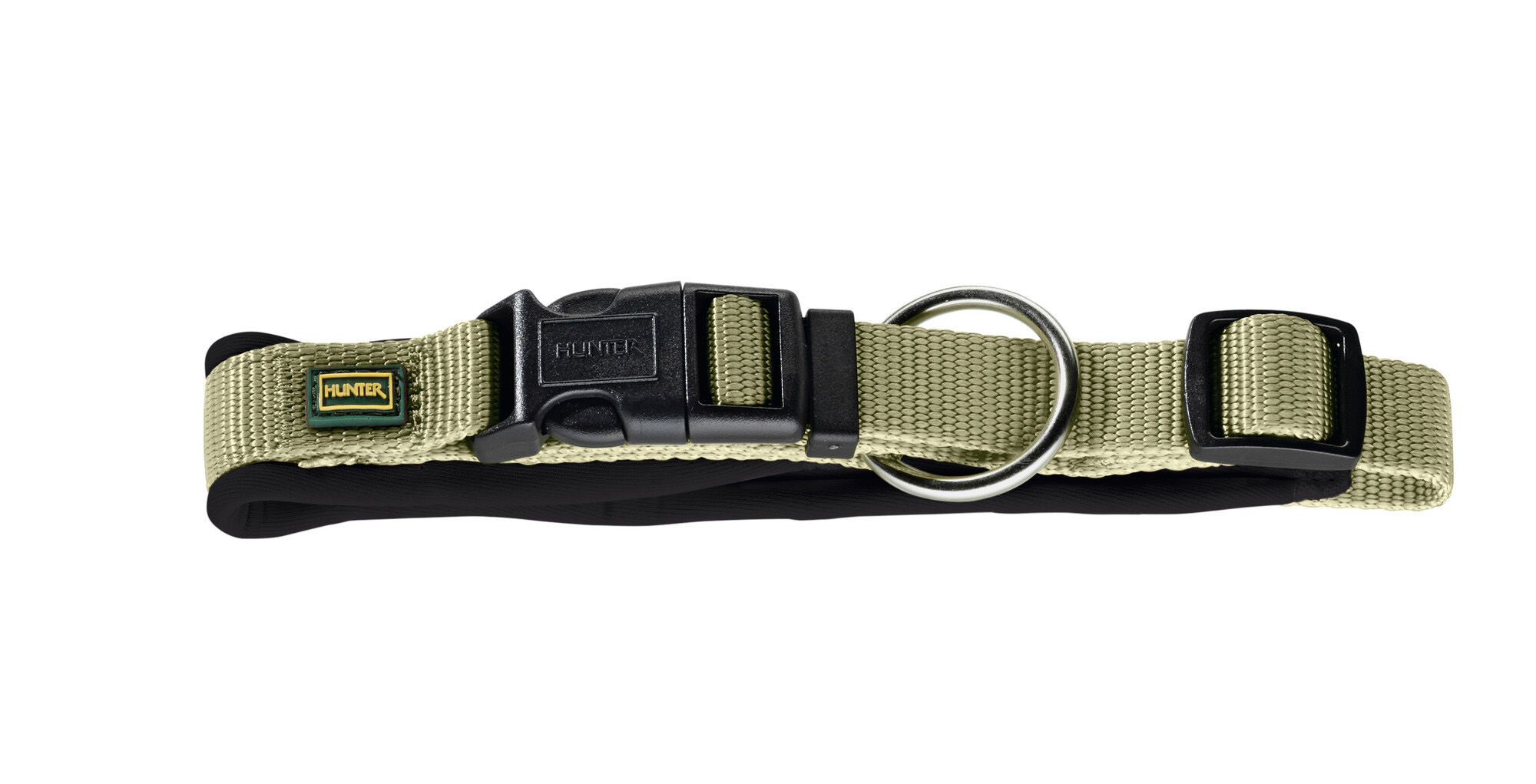 Hunter Vario Plus - Halsband Hond - 25.00 cm - Groen - 4.50 cm - L-XL - 60.00 cm - 2.00 cm
