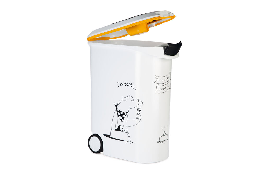 Curver Dis - Hond - Voercontainer - 54.00 l - 43.00 cm - Wit Grijs - 49.00 cm - 28.00 cm