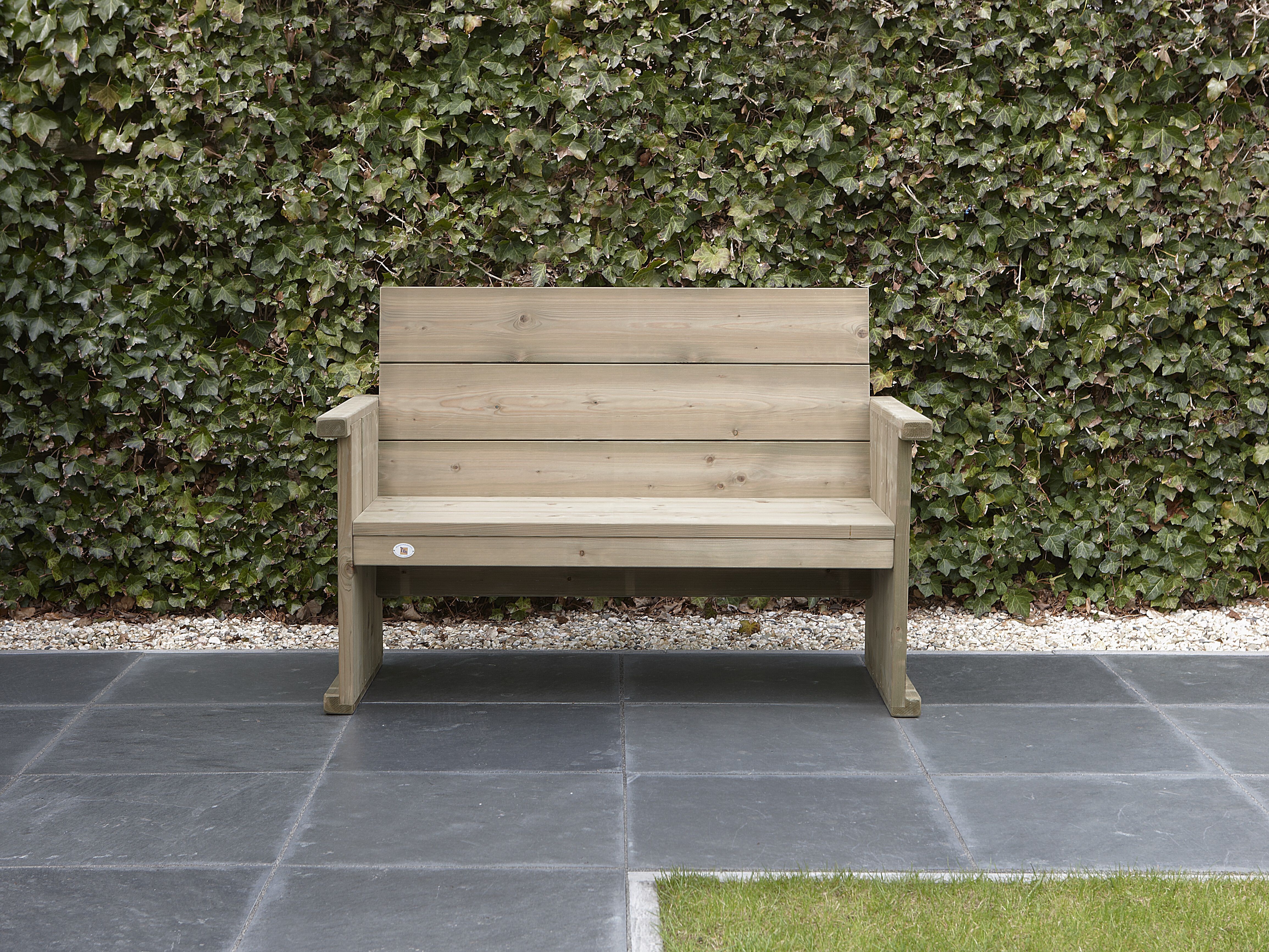 Talen Buitenmeubelen Lisse - Tuinbank - Bruin - 127 x 60 x 93 cm