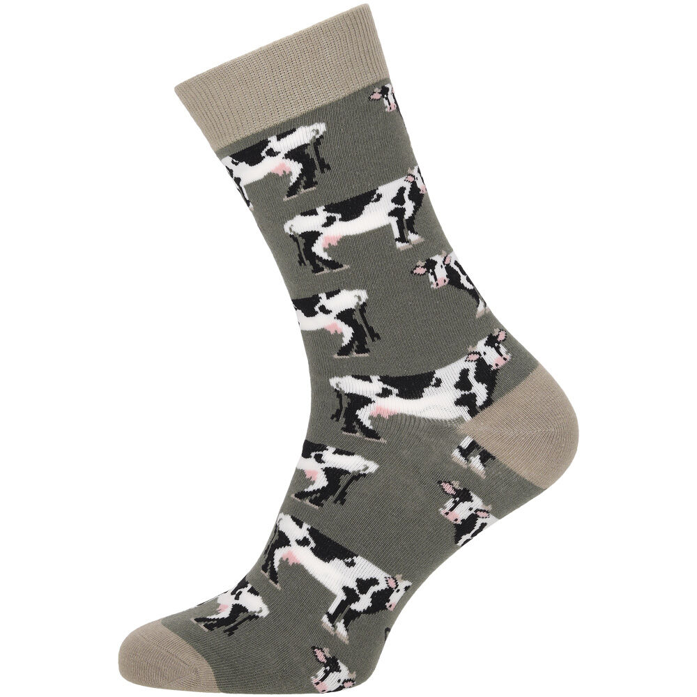 Welkoop Fun Koe - Sokken - Groen - 35-38