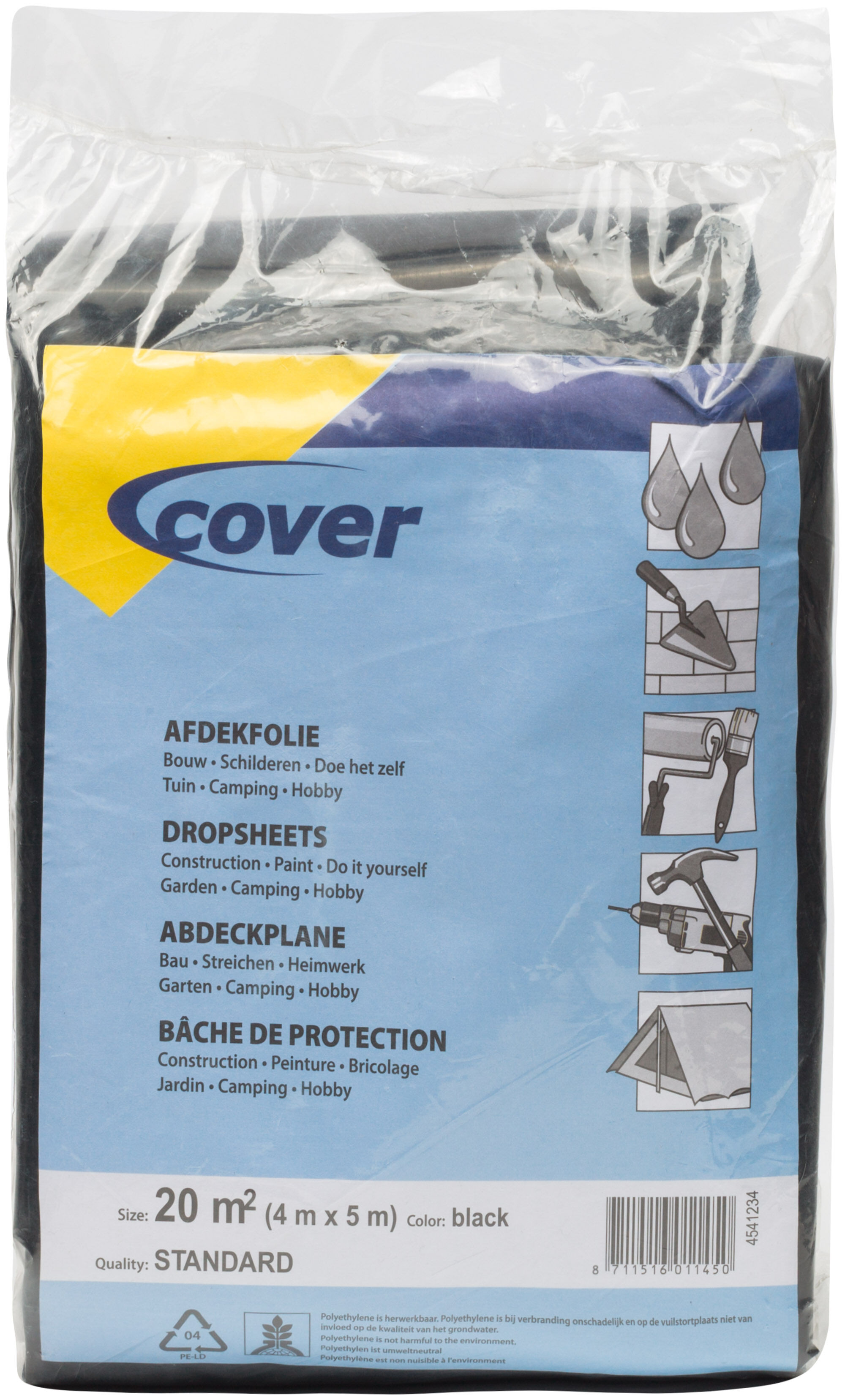 Cover 100 mu Transparant - Afdekfolie - Transparant - 26x25x3 cm Cover 100 mu Transparant - Afdekfolie - Transparant - 26x25x3 cm