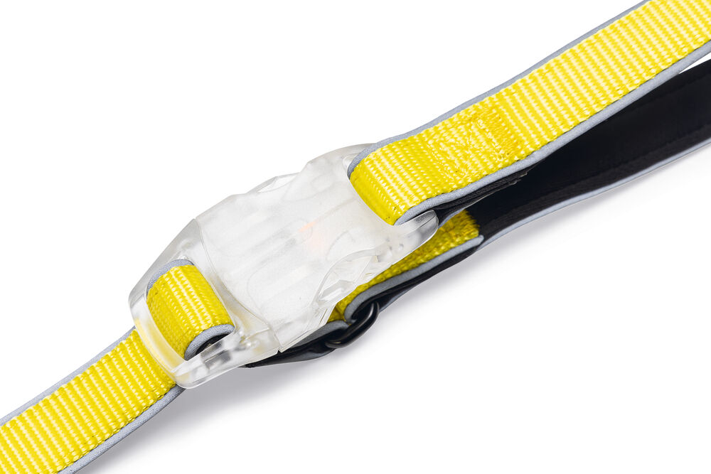 Beeztees Parinca - Reflecterende Hondenriem - Geel - 20 mm - 2 cm - 150 cm