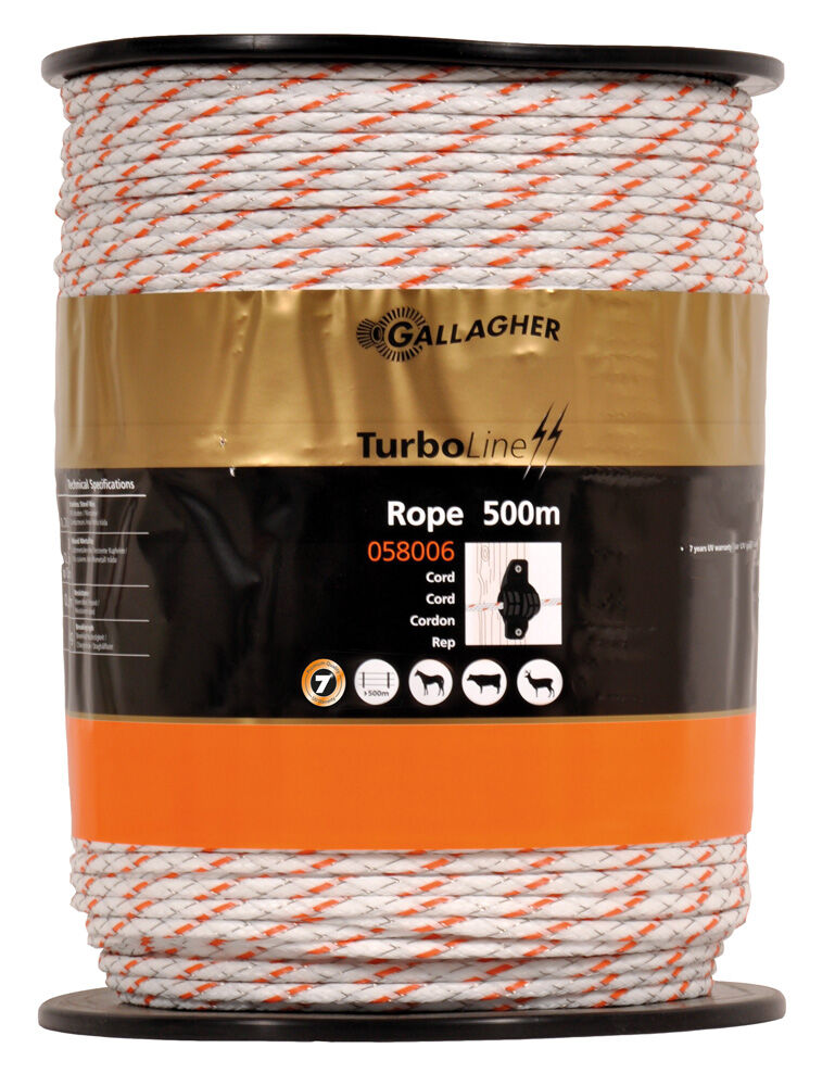 Gallagher TurboLine - Cord - 33 cm - 500 - Wit - 25 cm - 50000 cm